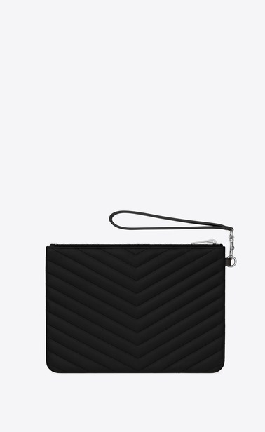 MONOGRAM pochette A5 en cuir matelassé